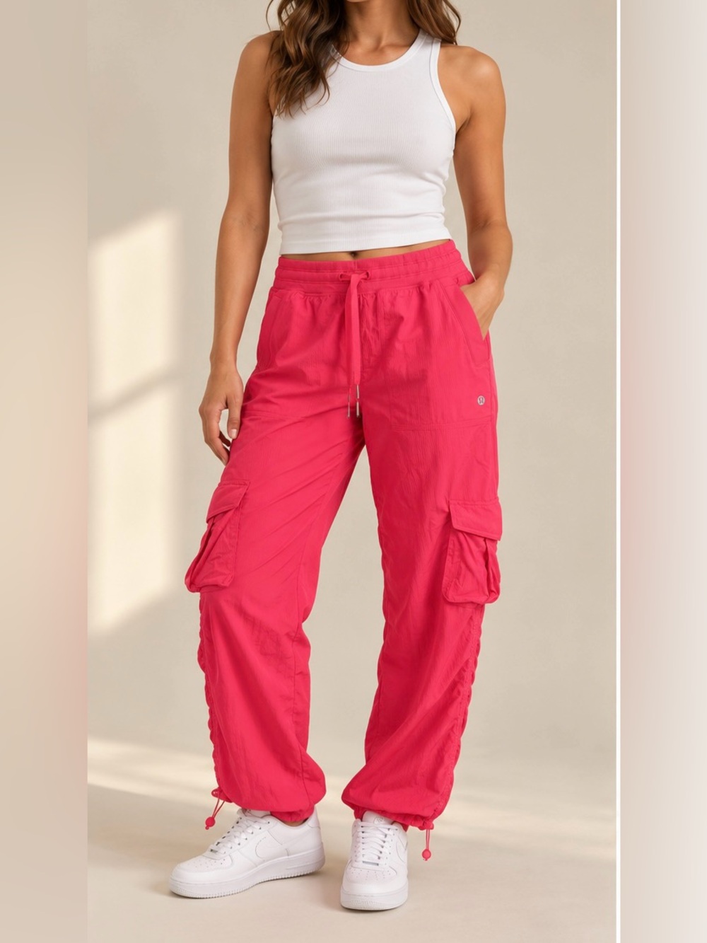 Lululemon Dance Studio Cargo Jogger Pants Bright Pink